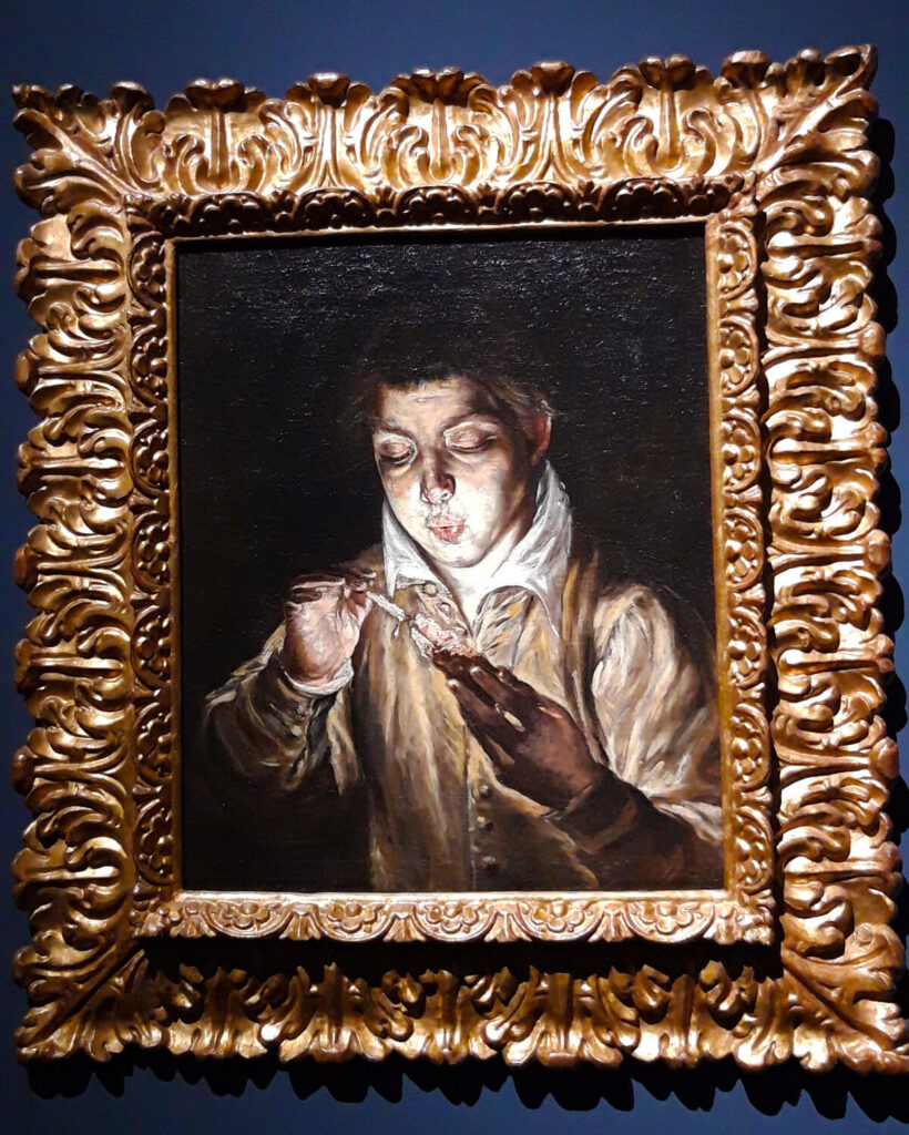 Gyertyát gyujtó gyermek - El Greco