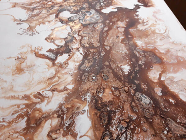 Jupiter barna aranya absztrakt festmény falikép