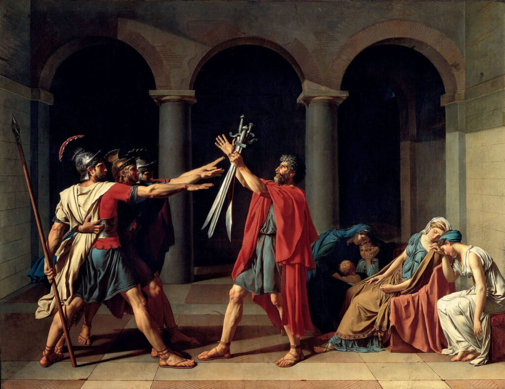 Horatiusok esküje festmény