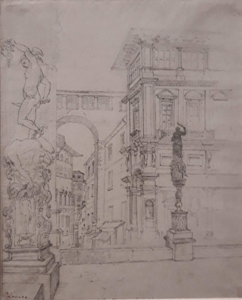Barabás Miklós - Firenze rajz
